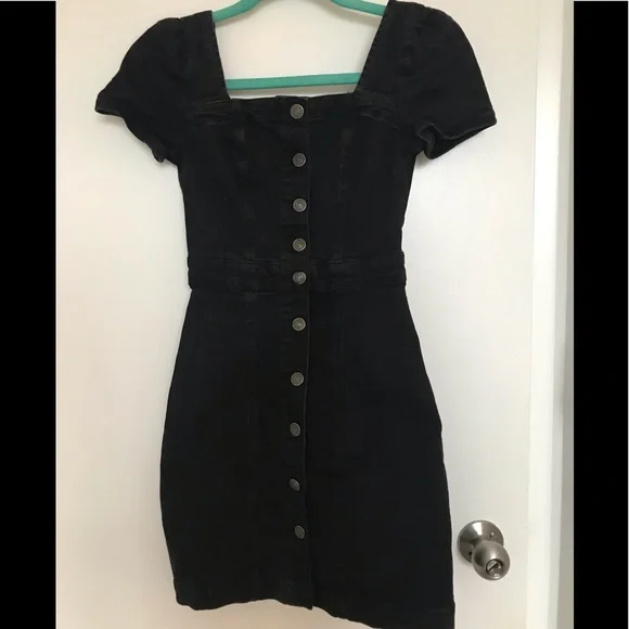 Primark Dresses Primark Black Denim Dress Poshmark